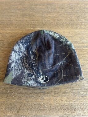 Mossy Oak Y2K APX Scent Stop Beanie Hat Featuring Trees And Branch Camouflages.